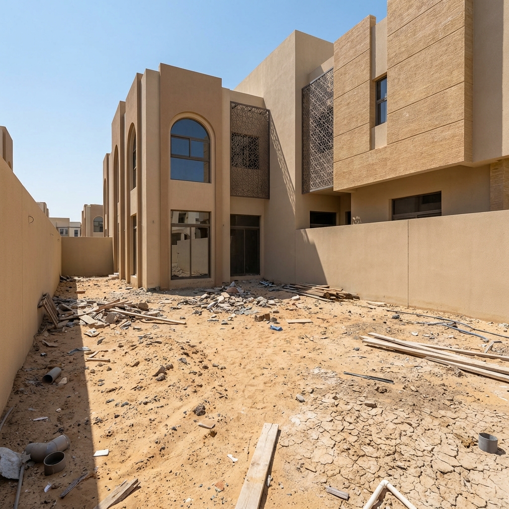 Villa Backyard Before