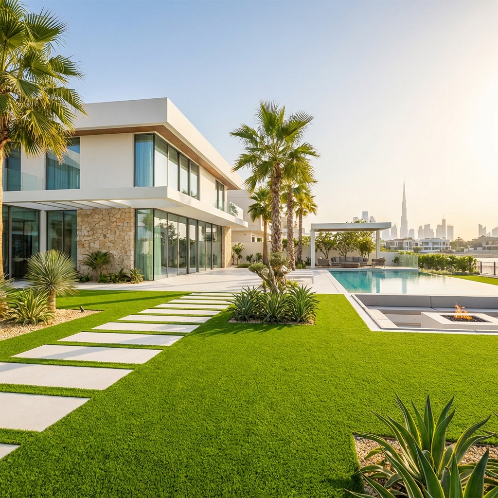 After - Luxury villa backyard in Emirates Hills